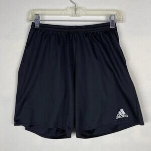 Adidas Climalite Teens Athletic Running Shorts Black Size Medium Drawstring